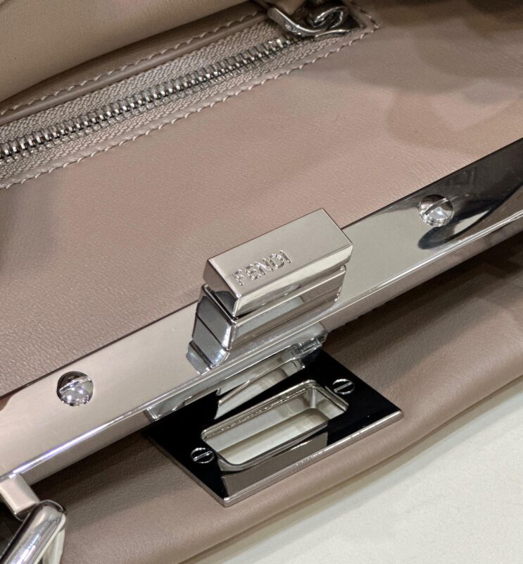 Replica Fendi Peekaboo Small Beige - premium 1:1 fake handbag model