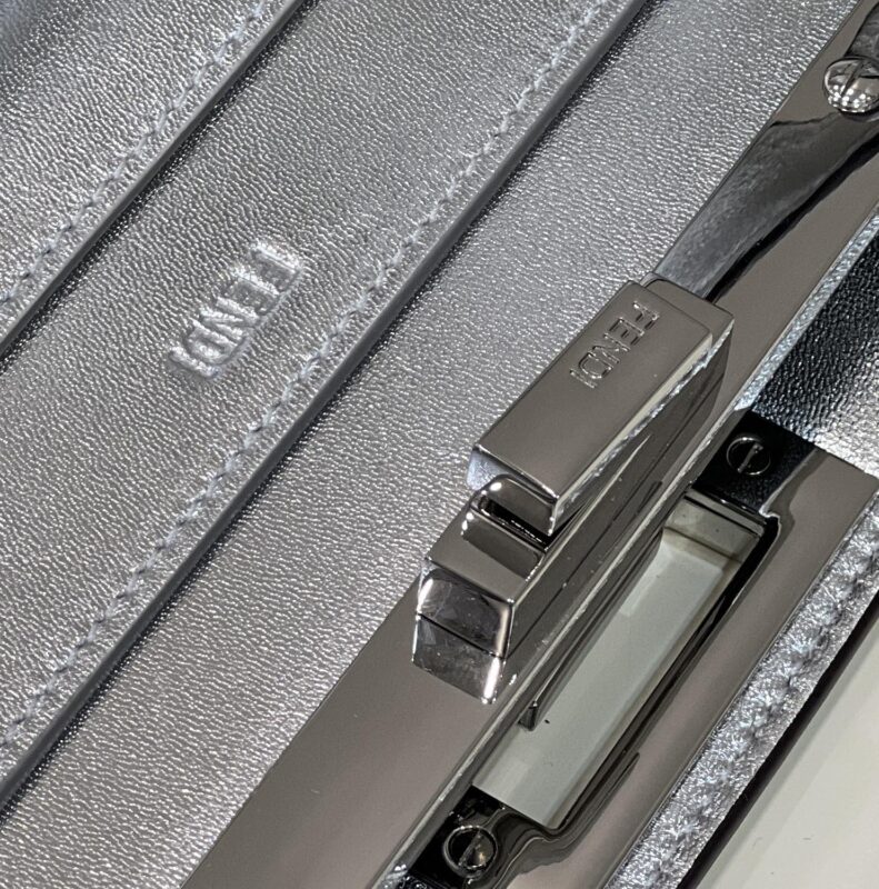 Replica Fendi Peekaboo Large Silver - best quality luxury bag dupe