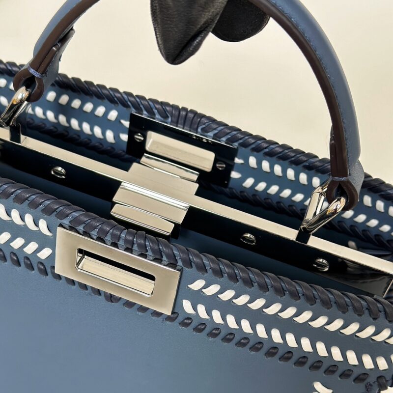 Replica Fendi Peekaboo Dark Blue - elite superclone designer purse