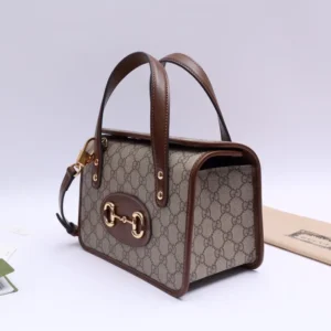 Replica GUCCI HORSEBIT 1955 MINI CANVAS TOTE IN NEUTRALS - top-tier luxury replica shoulder bag