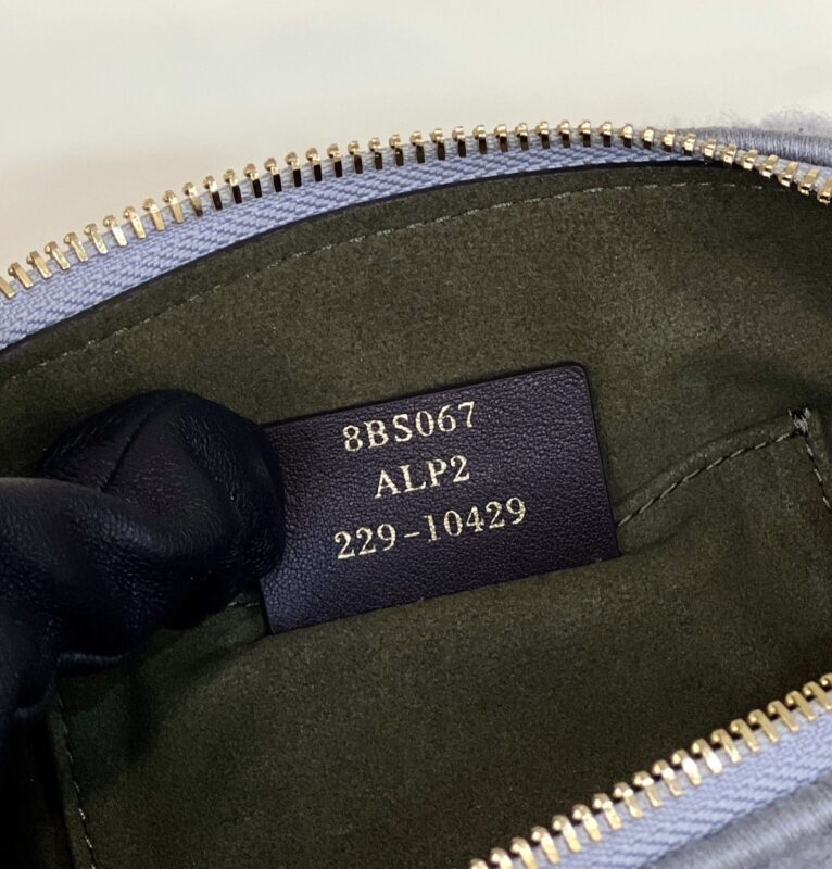 Replica Fendi By The Way Boston Blue Wool - near-authentic luxury replica handbag