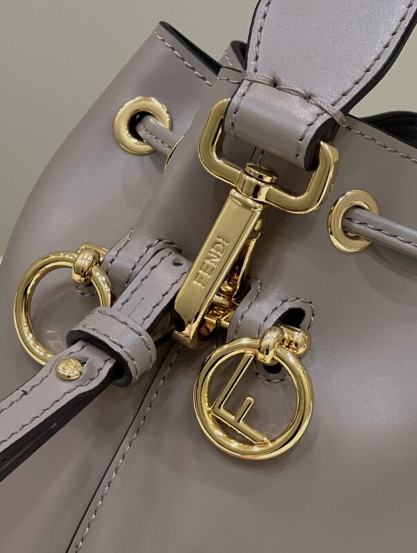Replica Fendi Tresor Mini Bucket Grey - high-accuracy replica luxury purse
