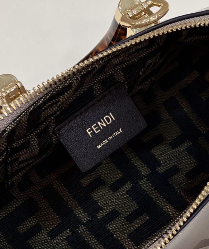 Replica Fendi By The Way Boston Dark Beige - realistic designer-inspired fake bag