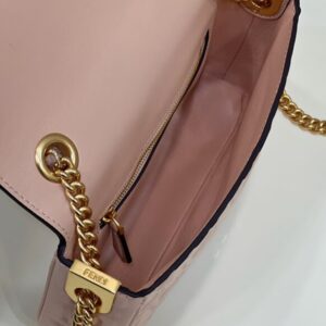 Replica Fendi Baguette Sliding Chain Pink - best quality luxury bag dupe