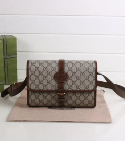 Replica GUCCI GG RETRO MESSENGER BAG - authentic-look luxury purse replica