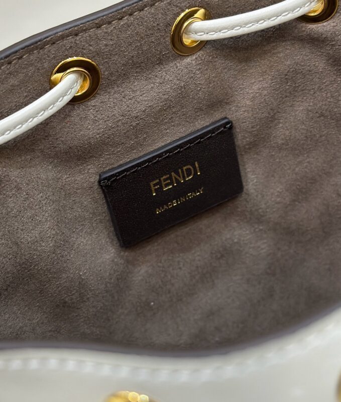 Replica Fendi Tresor Mini Bucket White - premium-grade designer purse dupe