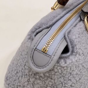 Replica Fendi By The Way Boston Blue Wool - elite superclone designer purse