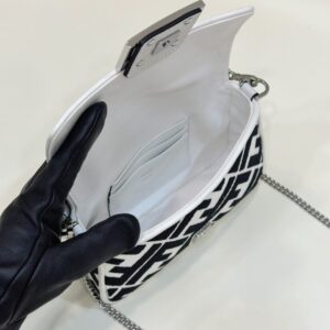 Replica Fendi Baguette Small White - best quality luxury bag dupe