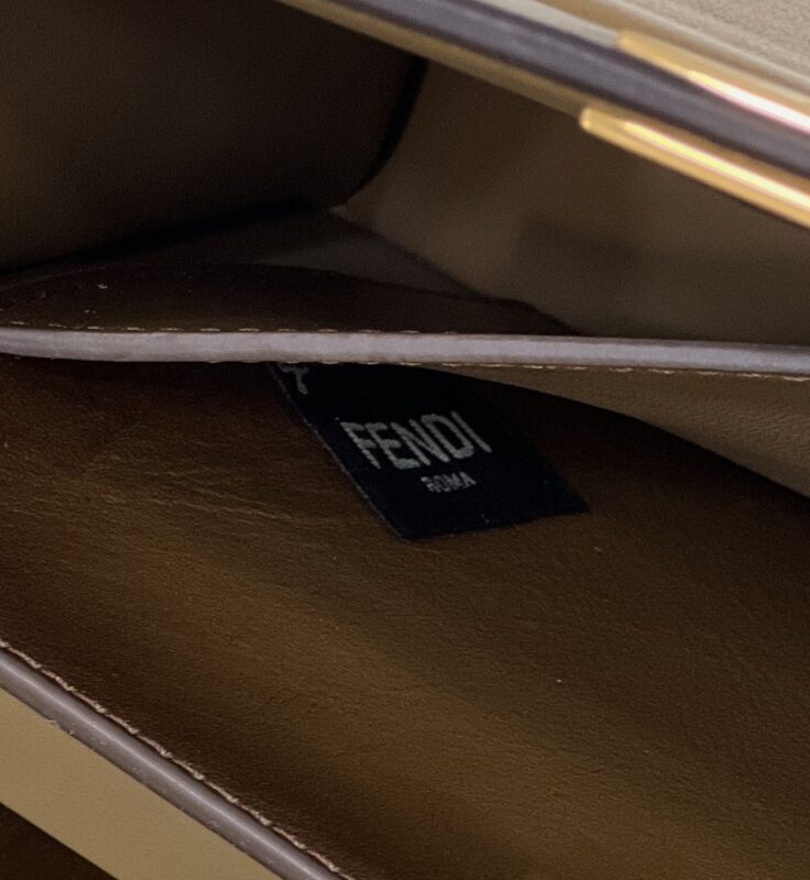 Replica Fendi Peekaboo Large Dark Brown - 1:1 designer replica handbag