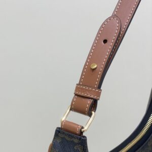 Replica Celine Triomphe Moon Bag Brown - top-tier luxury replica shoulder bag