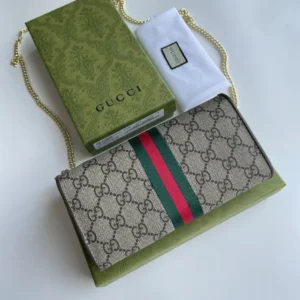 Replica GUCCI OPHIDIA GG CHAIN WALLET - premium-grade designer purse dupe