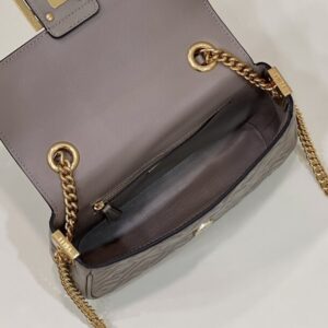 Replica Fendi Baguette Sliding Chain Brown - top-rated replica designer bag