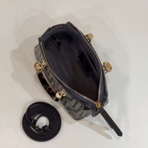 Replica Fendi By The Way Boston Brown Cotton - high-quality designer bag clone