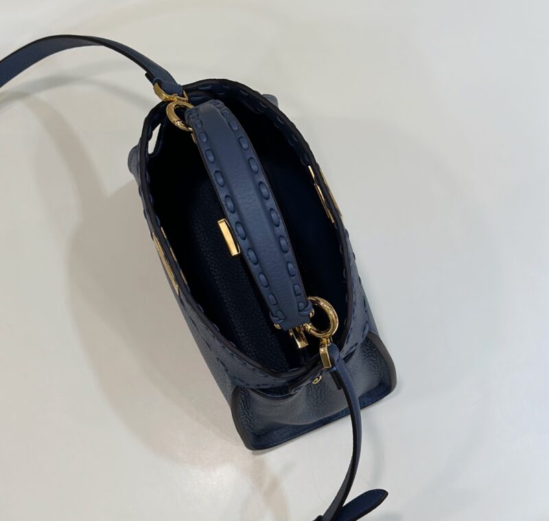 Replica Fendi Peekaboo Small Blue - high-end fake designer purse