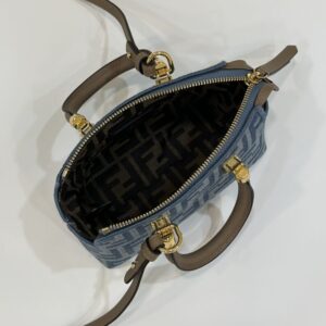 Replica Fendi By The Way Boston Blue Denim - premium 1:1 fake handbag model