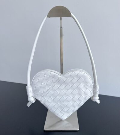Replica Bottega Veneta Solstice White Heart - top-tier luxury replica shoulder bag