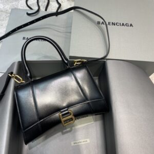 Replica Balenciaga Hourglass Black - top-tier luxury replica shoulder bag