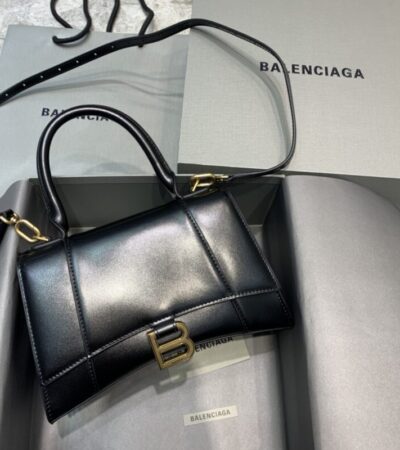 Replica Balenciaga Hourglass Black - top-tier luxury replica shoulder bag
