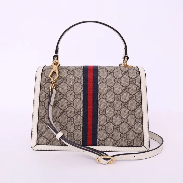 Replica GUCCI OPHIDIA SMALL TOP HANDLE BAG WITH WEB - ultra-realistic fake designer tote