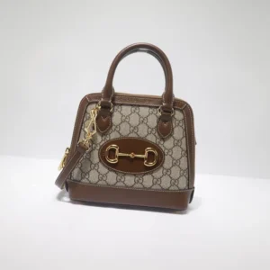 Replica GUCCI HORSEBIT 1955 MINI CANVAS TOTE IN NEUTRALS - premium 1:1 fake handbag model