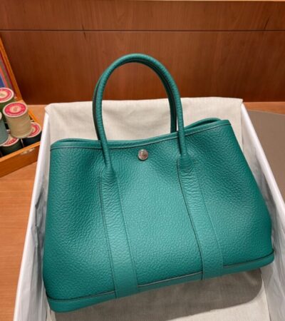 Replica Hermes Garden Party 30cm Very Jade - ultra-realistic fake designer tote