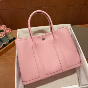Replica Hermes Garden Party 30cm Rose - high-end fake designer purse