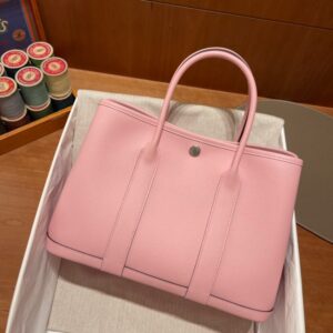 Replica Hermes Garden Party 30cm Rose - high-end fake designer purse