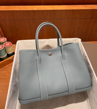 Replica Hermes Garden Party 30cm Azure Ciel - premium-grade designer purse dupe