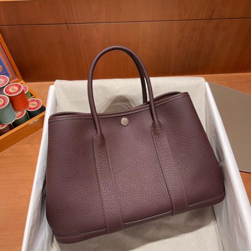 Replica Hermes Garden Party 30cm Saddle Red - ultra-realistic fake designer tote