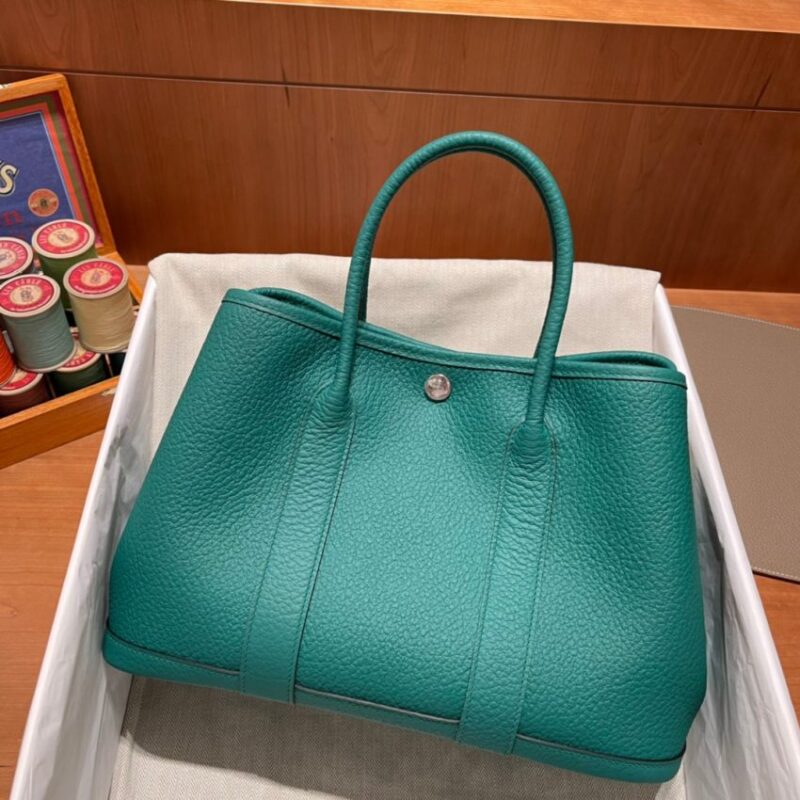 Replica Hermes Garden Party 30cm Very Jade - high-accuracy replica luxury purse