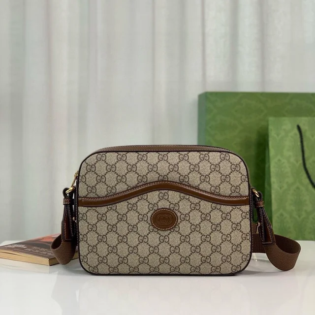 Replica GUCCI MESSENGER BAG WITH INTERLOCKING G - elite superclone designer purse