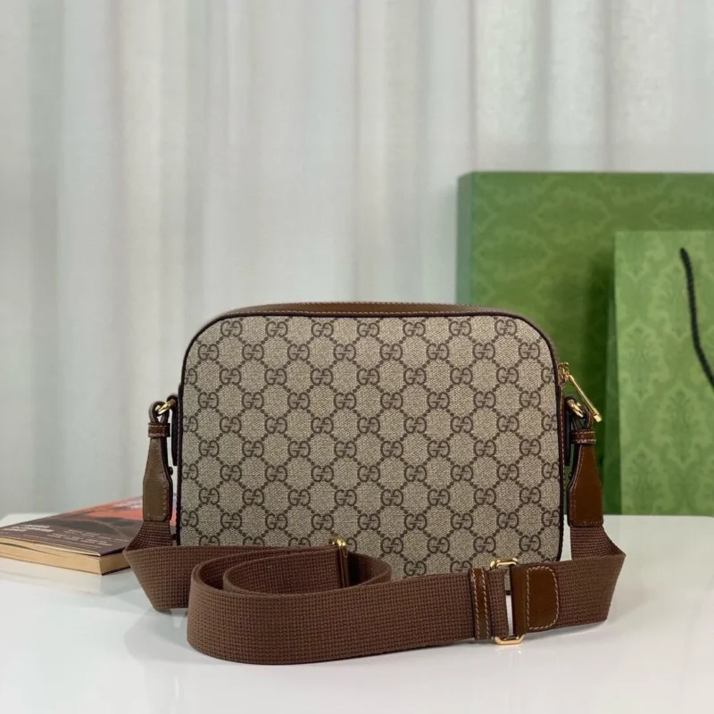 Replica GUCCI MESSENGER BAG WITH INTERLOCKING G - near-authentic luxury replica handbag