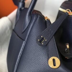 Replica Hermes Lindy Sapphire Blue - top-rated replica designer bag