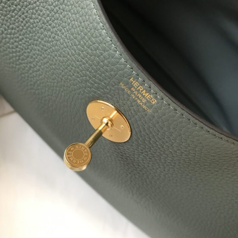 Replica Hermes Lindy Almond Green - elite superclone designer purse