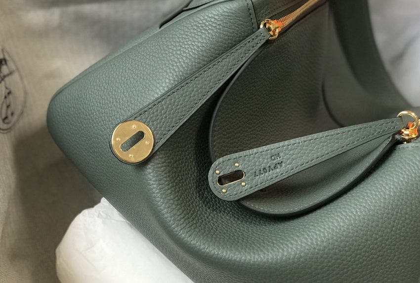 Replica Hermes Lindy Almond Green - top-tier luxury replica shoulder bag