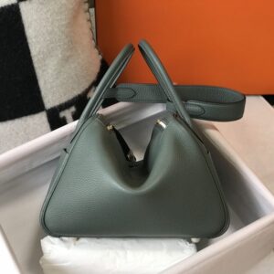 Replica Hermes Lindy Almond Green - ultra-realistic fake designer tote
