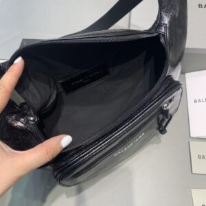 Replica Balenciaga Everyday Bag Patent Black - 1:1 designer replica handbag