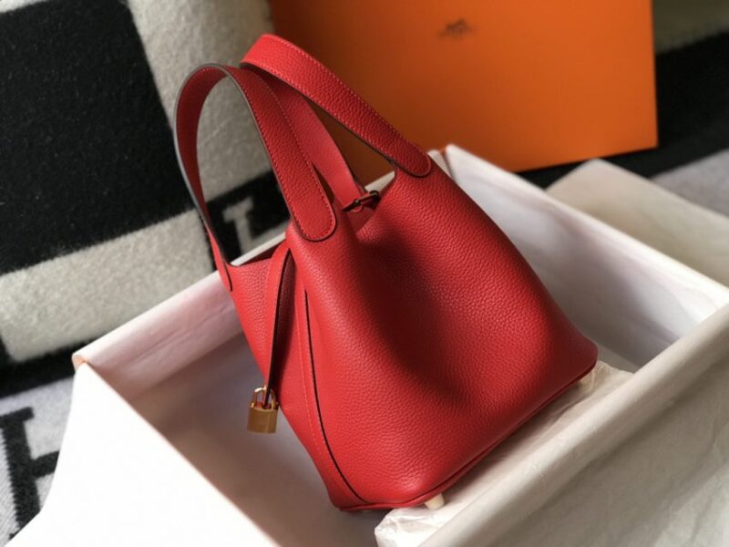 Replica Hermes Picotin Lock Red - authentic-look luxury purse replica