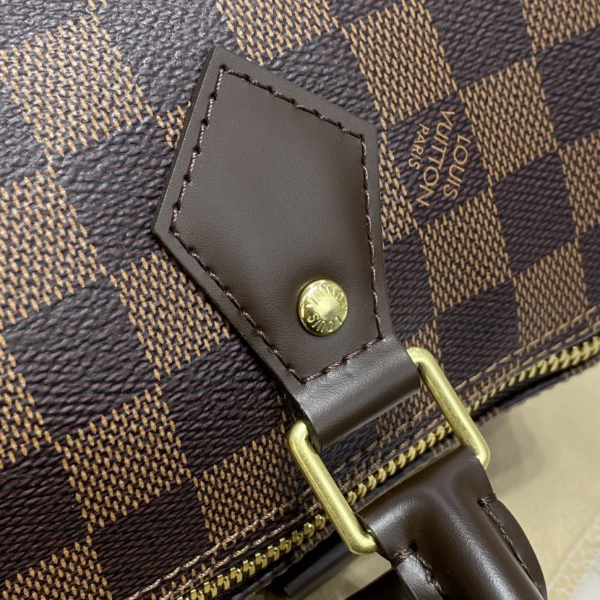 Replica Louis Vuitton Speedy Brown Grid - realistic designer-inspired fake bag