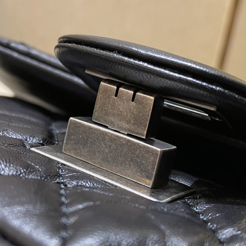 Replica CHANEL 2.55 Mini Bag Black Silver - high-quality designer bag clone