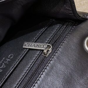 Replica CHANEL 2.55 Mini Bag Black Silver - high-end fake designer purse