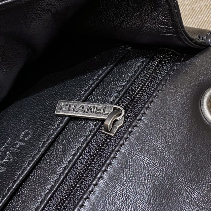 Replica CHANEL 2.55 Mini Bag Black Silver - high-end fake designer purse