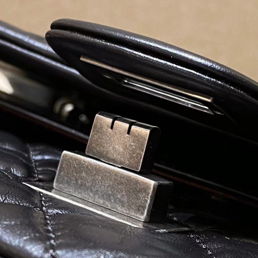 Replica CHANEL 2.55 Bag Black Silver - realistic designer-inspired fake bag