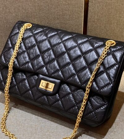 Replica CHANEL 2.55 Bag Black - best quality luxury bag dupe