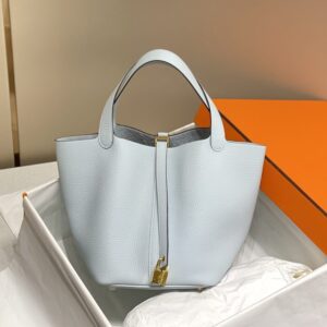 Replica Hermes Picotin Lock Holy Grail Blue - high-quality designer bag clone