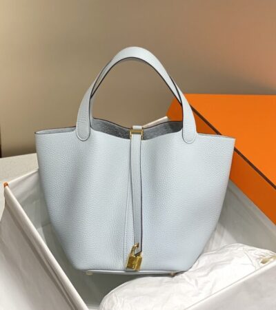 Replica Hermes Picotin Lock Holy Grail Blue - high-quality designer bag clone