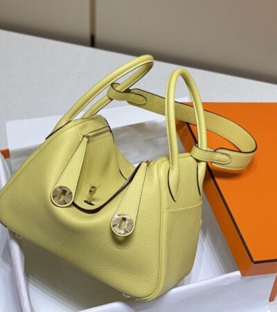 Replica Hermes Lindy Yellow - best quality luxury bag dupe