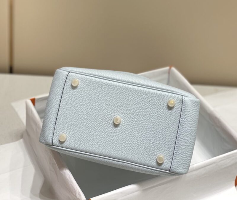 Replica Hermes Lindy Grail Blue - top-tier luxury replica shoulder bag