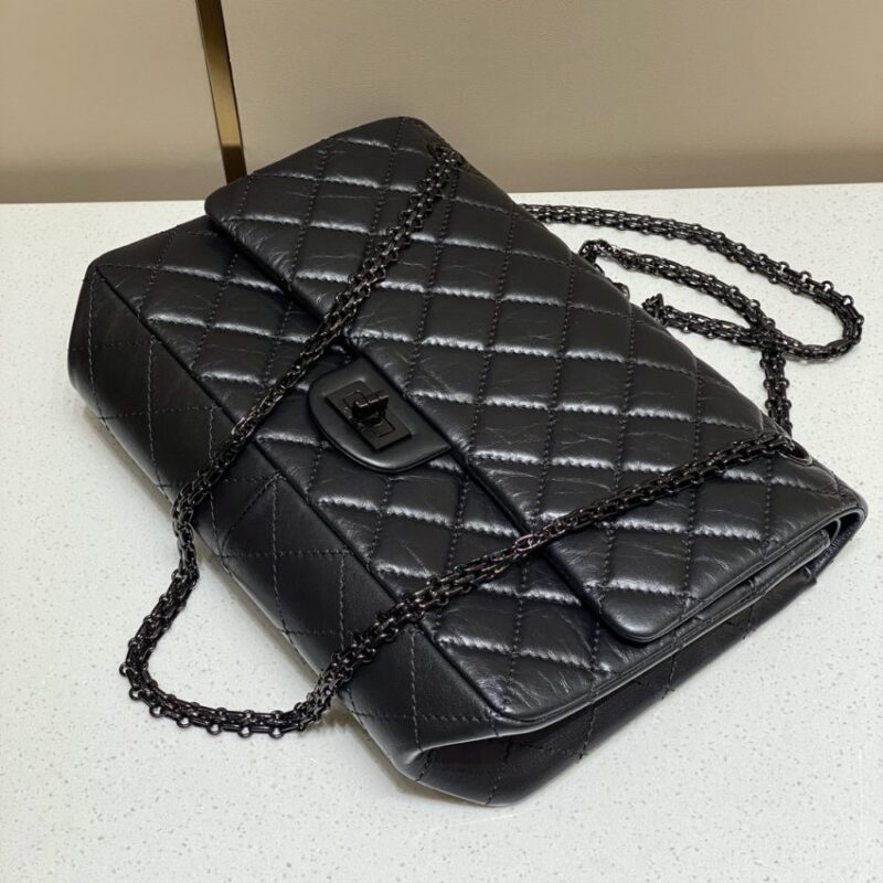 Replica CHANEL 2.55 Bag Large Black - premium-grade designer purse dupe