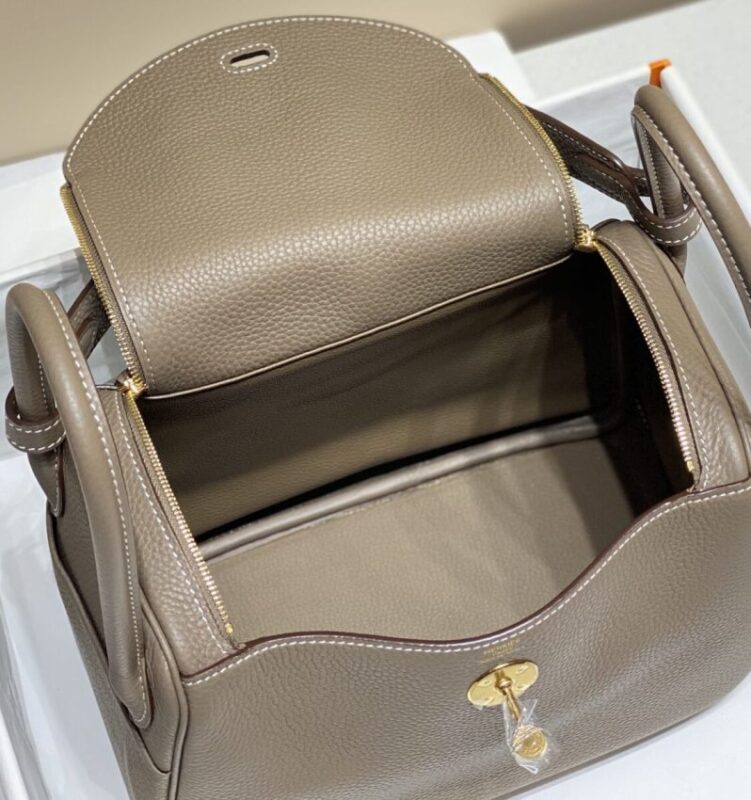Replica Hermes Lindy Elephant Gray - high-end fake designer purse
